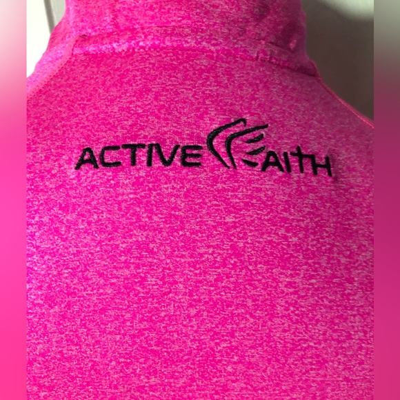Active Faith Neon Pink Half Zip - Picture 6 of 10